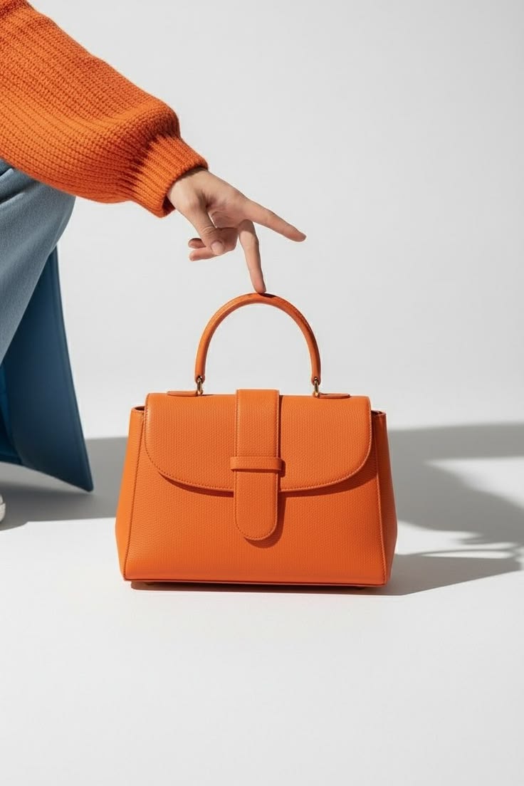 Tangerine Statement Satchel
