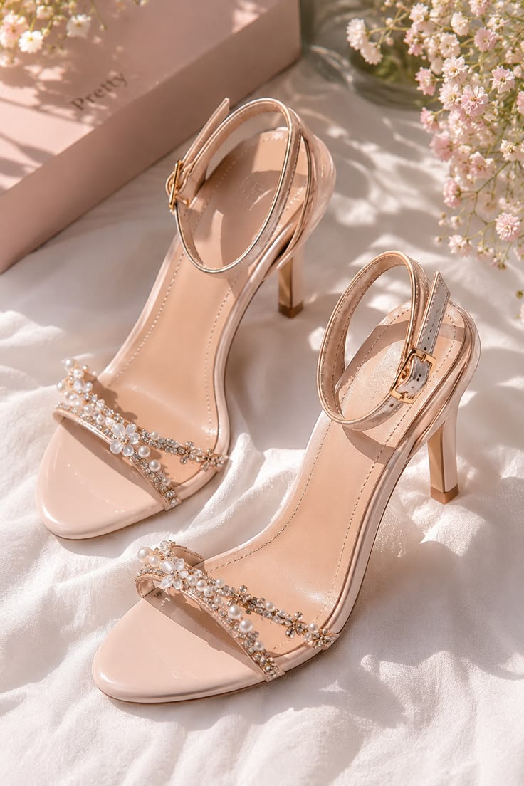 Blush Pearl Evening Heels