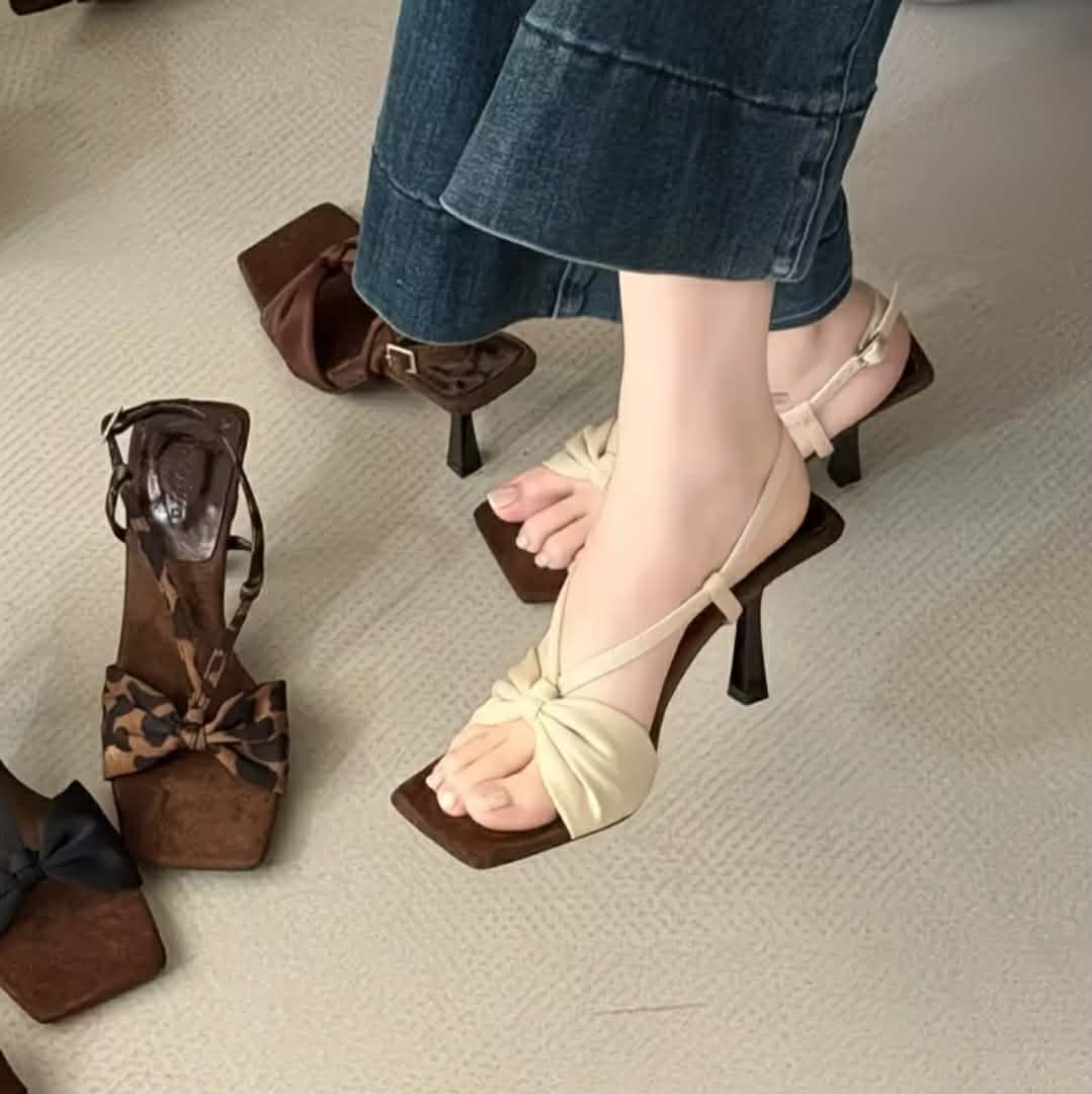 Buttercream Floral Heel Mules