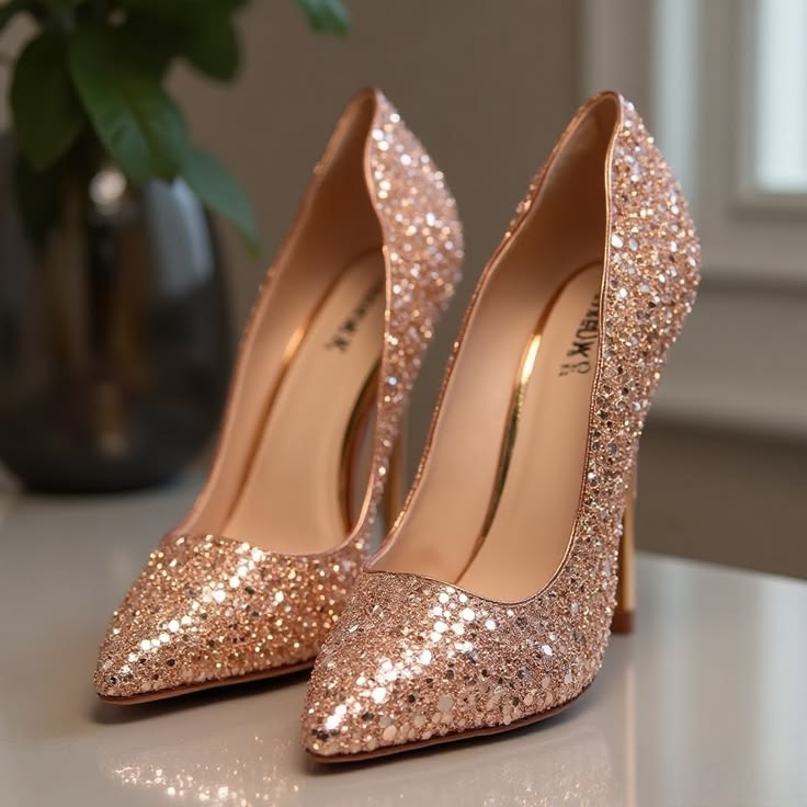 Stunning Modern Beaded High Heels